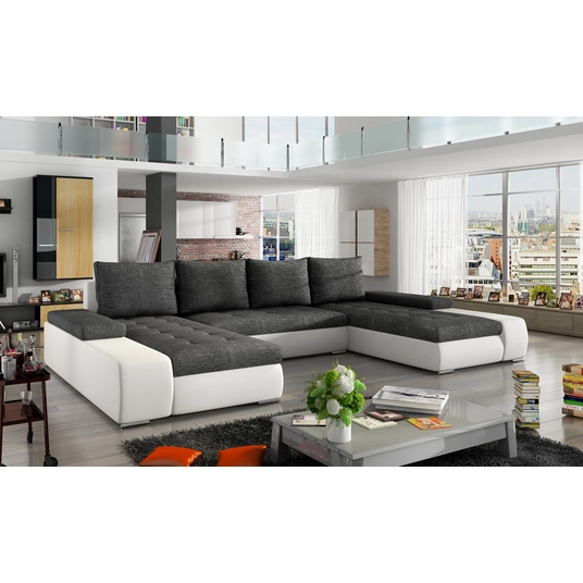 Kampinė sofa Marino su patalynės dėže, audinys Sawana 05, Soft 17
