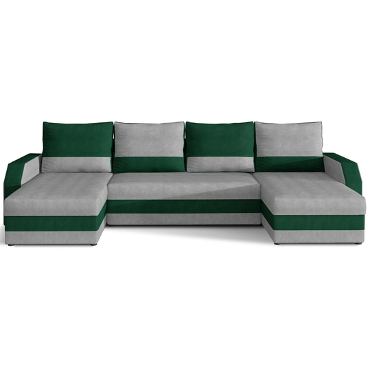 Kampinė sofa Marion su patalynės dėže, audinys Paros 05, Kronos 19
