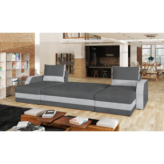 Kampinė sofa Marion su patalynės dėže, audinys Paros 06, Paros 05