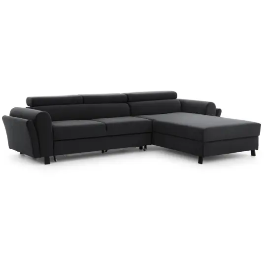 Kampinė sofa Mariall su patalynės dėže, audinys Monolith 97