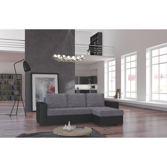 Kampinė sofa Newark su patalynės dėže, audinys Sawana 05, Soft 11