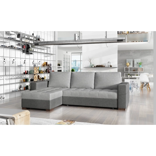 Kampinė sofa Newark su patalynės dėže, audinys Sawana 21, Sawana 05