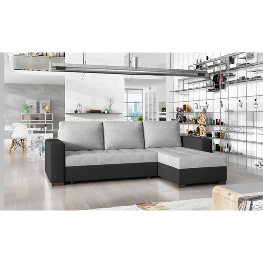 Kampinė sofa Newark su patalynės dėže, audinys Sawana 21, Soft 11