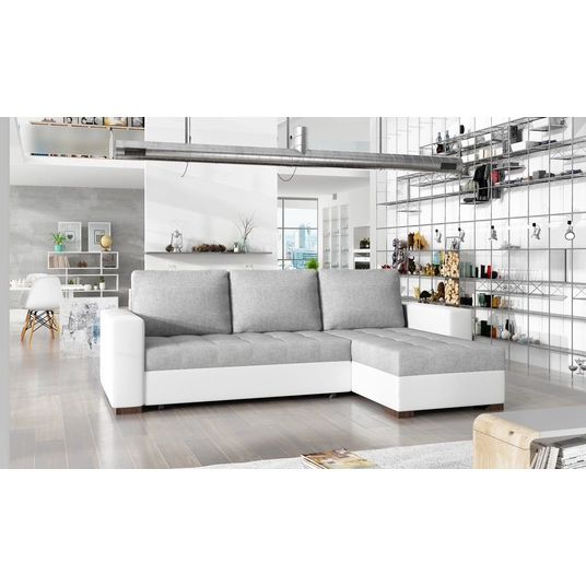 Kampinė sofa Newark su patalynės dėže, audinys Sawana 21, Soft 17