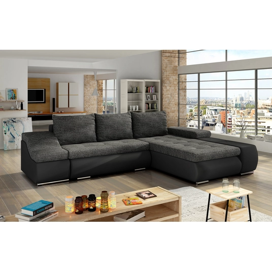 Kampinė sofa Ontario su patalynės dėže, audinys Berlin 02, Soft 11