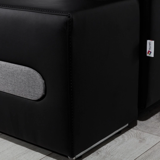 Kampinė sofa Ottavio su patalynės dėže, audinys Berlin 01, Soft 11