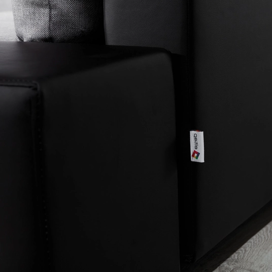 Kampinė sofa Ottavio su patalynės dėže, audinys Berlin 01, Soft 11