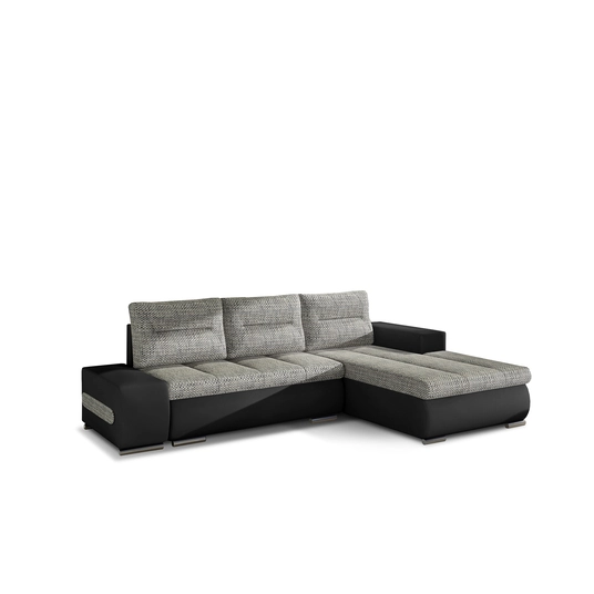 Kampinė sofa Ottavio su patalynės dėže, audinys Berlin 01, Soft 11