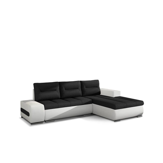 Kampinė sofa Ottavio su patalynės dėže, audinys Sawana 14, Soft 17