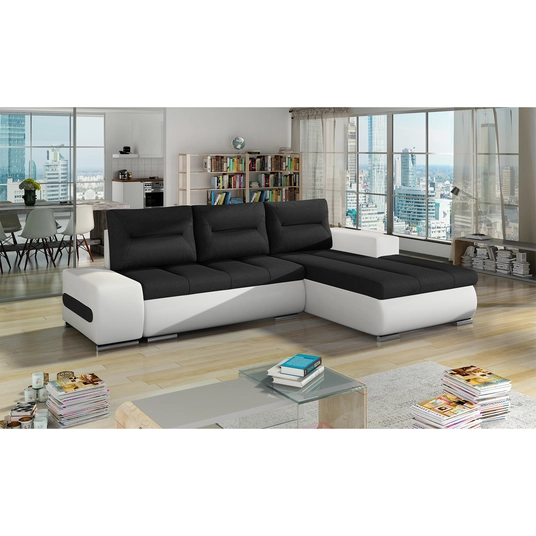 Kampinė sofa Ottavio su patalynės dėže, audinys Sawana 14, Soft 17