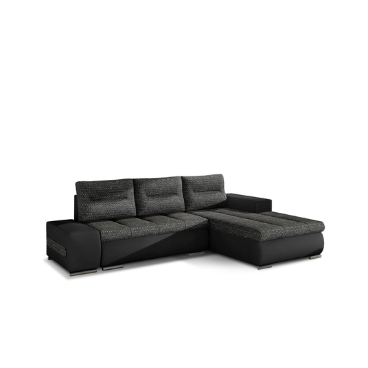 Kampinė sofa Ottavio su patalynės dėže, audinys Berlin 02, Soft 11