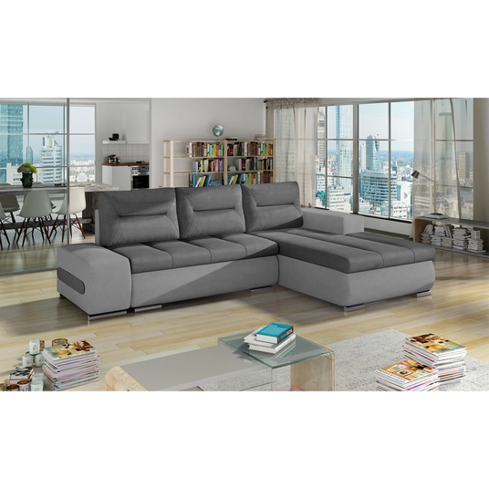 Kampinė sofa Ottavio su patalynės dėže, audinys Soro 93, Soro 83