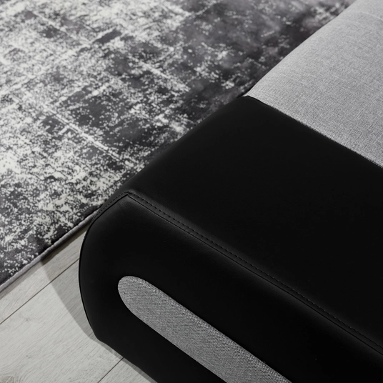 Kampinė sofa Ottavio su patalynės dėže, audinys Berlin 01, Soft 17