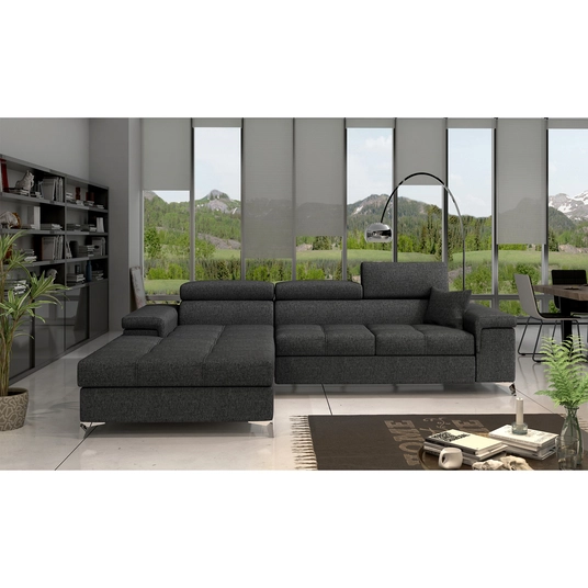 Kampinė sofa Ricardo su patalynės dėže, audinys Inari 96