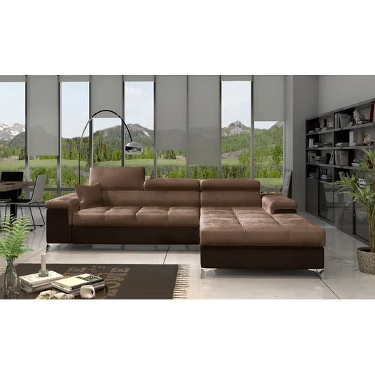 Kampinė sofa Ricardo su patalynės dėže, audinys Monolith 09, Monolith 29