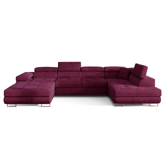 Kampinė sofa Rodrigo su patalynės dėže, audinys Mat Velvet 68