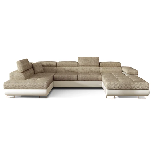 Kampinė sofa Rodrigo su patalynės dėže, audinys Berlin 03, Soft 33
