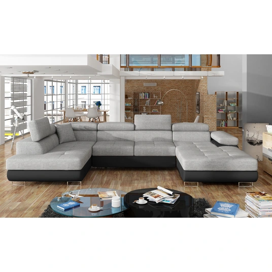 Kampinė sofa Rodrigo su patalynės dėže, audinys Sawana 21, Soft 11