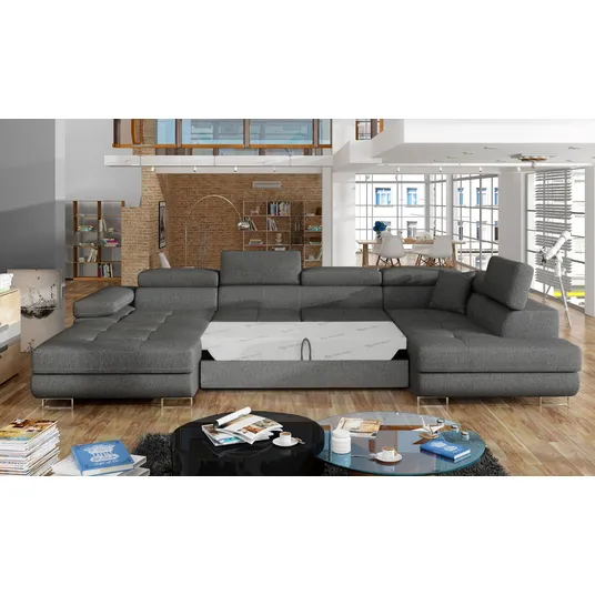 Kampinė sofa Rodrigo su patalynės dėže, audinys Inari 96