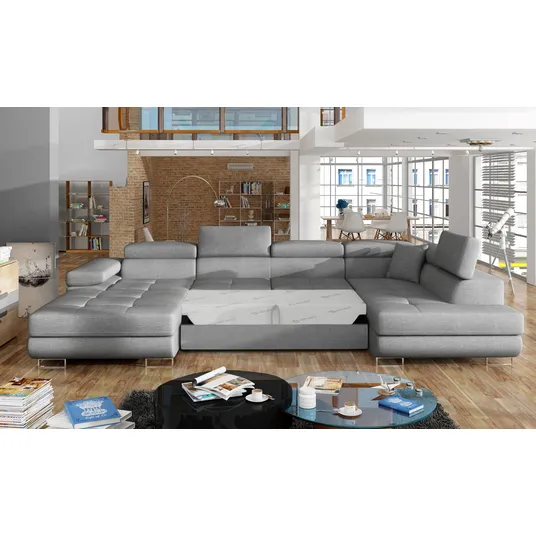Kampinė sofa Rodrigo su patalynės dėže, audinys Cover 87