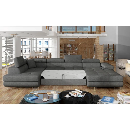 Kampinė sofa Rodrigo su patalynės dėže, audinys Inari 96