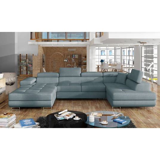 Kampinė sofa Rodrigo su patalynės dėže, audinys Cover 70