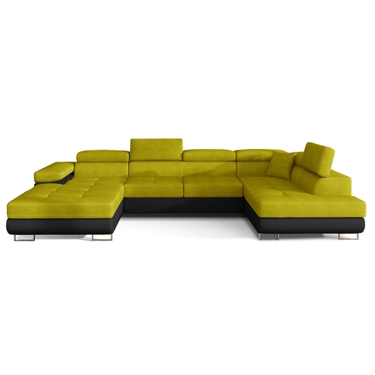 Kampinė sofa Rodrigo su patalynės dėže, audinys Omega 68, Soft 11