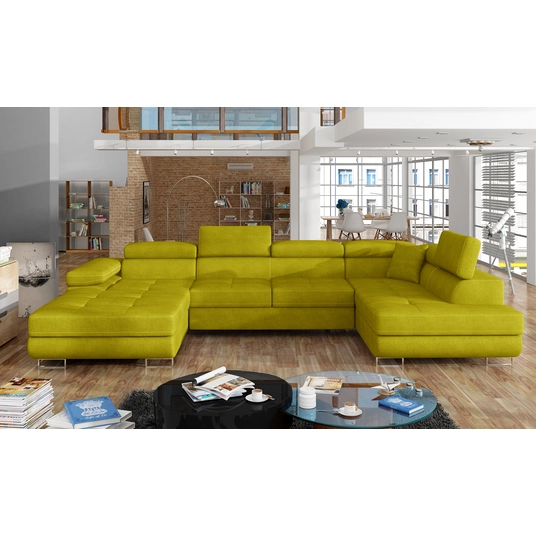 Kampinė sofa Rodrigo su patalynės dėže, audinys Omega 68