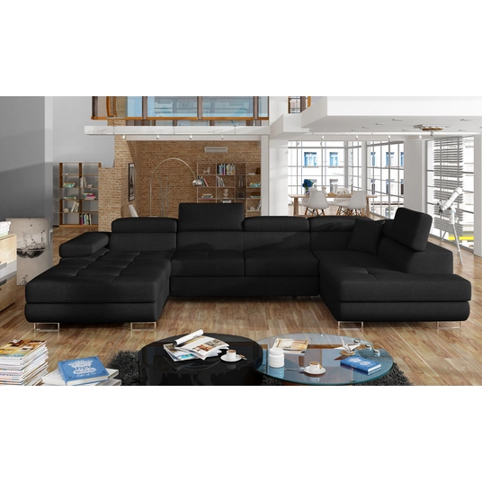 Kampinė sofa Rodrigo su patalynės dėže, audinys Sawana 14