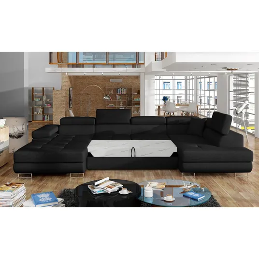 Kampinė sofa Rodrigo su patalynės dėže, audinys Sawana 14