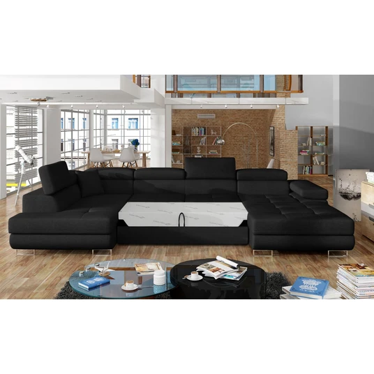 Kampinė sofa Rodrigo su patalynės dėže, audinys Sawana 14