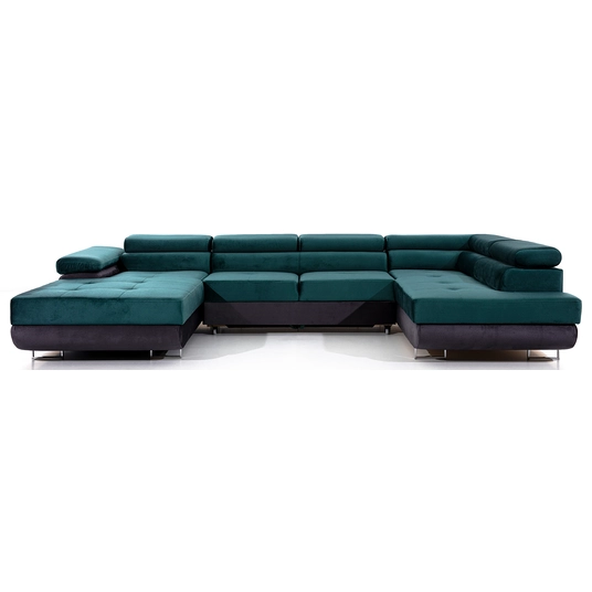 Kampinė sofa Rodrigo su patalynės dėže, audinys Monolith 37, Monolith 97