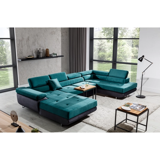 Kampinė sofa Rodrigo su patalynės dėže, audinys Monolith 37, Monolith 97