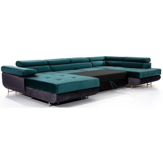 Kampinė sofa Rodrigo su patalynės dėže, audinys Monolith 37, Monolith 97