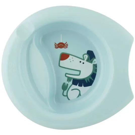 Kūdikių lėkštučių rinkinys Chicco, mėlynas