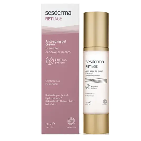 Sesderma Reti Age Anti-aging Gel Cream - niisutav geelkreem kombineeritud nahale, 50ml