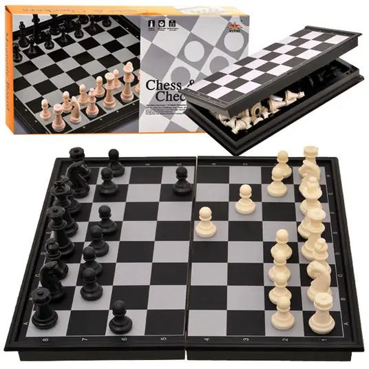Chess Checkers Magnetic Travel 2in1 GR0141