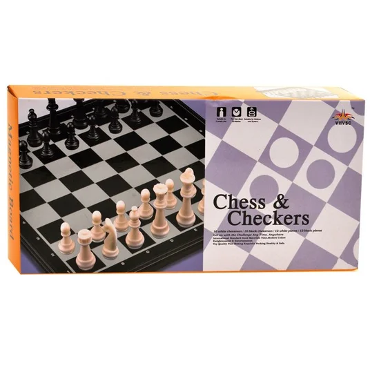 Chess Checkers Magnetic Travel 2in1 GR0141