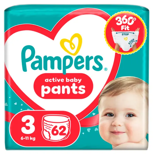 Pampersi mähkmed 6-11 kg, 3-MIDI suurus, 62 tk.