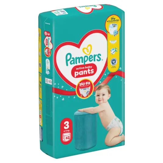Pampersi mähkmed 6-11 kg, 3-MIDI suurus, 62 tk.