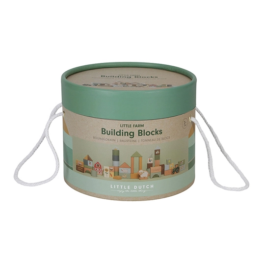 "Little Dutch Little Farm" puidust ehitusklotsid, 50 tk.