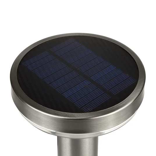 Maclean Solar LED Lamp, with Sensor, 3 Modes, Hammer, Li-ion 18650, IP44, 3,7V, 1200 mAh, Chrome matt, MCE465 C/M