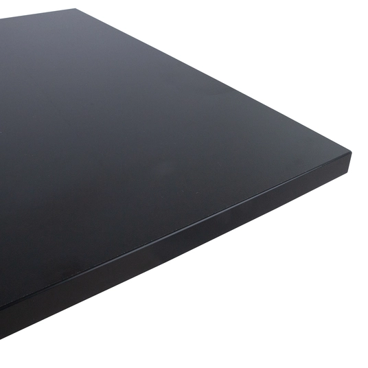 Lauaplaat ERGO 140x80cm, must, melamiinkattega puitlaastplaat