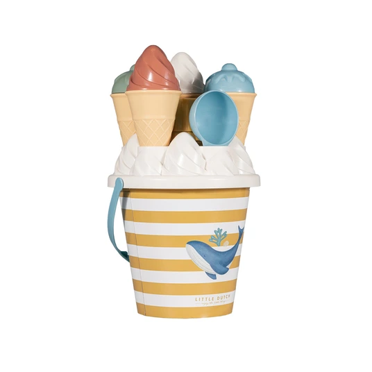 Little Dutch paplūdimio rinkinys Ice Cream, mėlyna