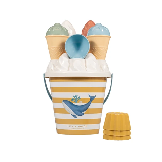 Little Dutch paplūdimio rinkinys Ice Cream, mėlyna