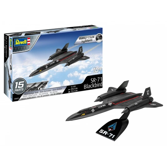 Plastic model plane SR-71 Blackbird Easy-Click 1/110