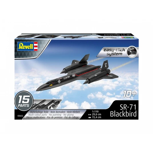 Plastic model plane SR-71 Blackbird Easy-Click 1/110