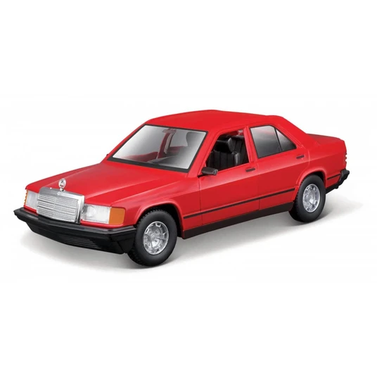 Metal model Mercedes Benz 190E 1987 1/24 red