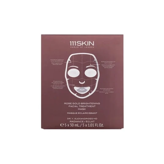 Näomask 111SKIN Rose Gold Brightening Facial Treatment Mask, 5 x 30 ml