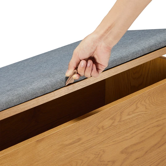 Hall bench AALBORG 90x32xH46cm, oak